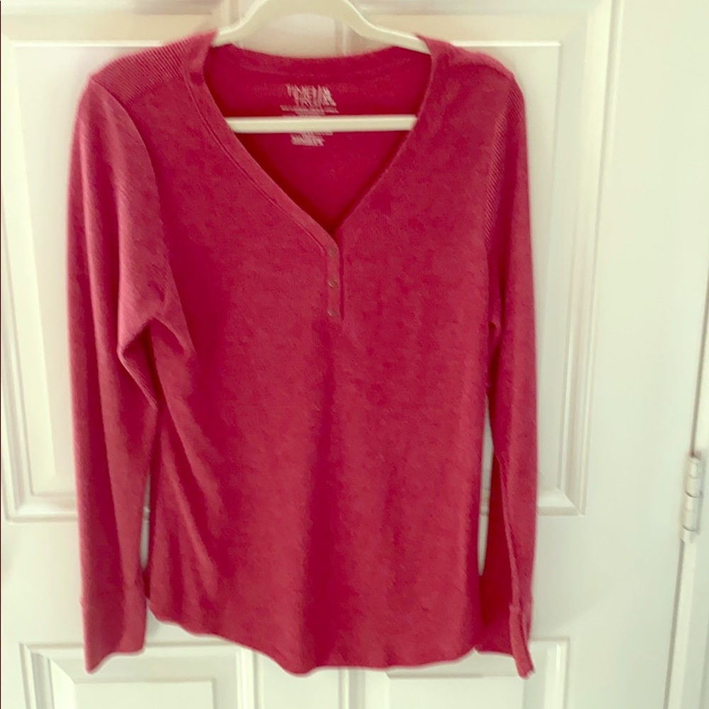Ladies Long Sleeve Henley